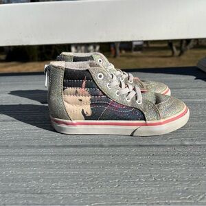 Vans Sk8-Hi Top Zip in "Glitter Digi Unicorn"